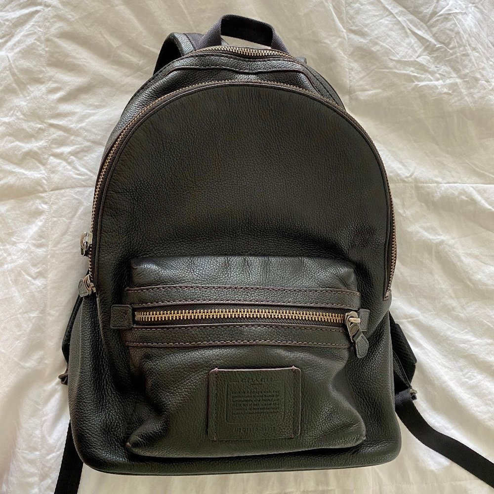 Coach leather backpack